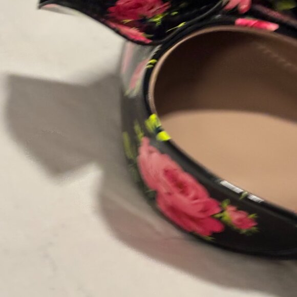 Betsey Johnson Nobble-P Floral Bow Heels Black Multi Size 8.5 – Never Worn - Picture 8 of 16